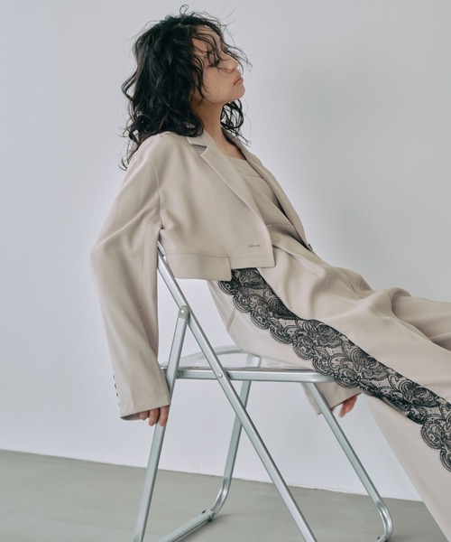 side lace all in one dress / サイドレースオールインワン