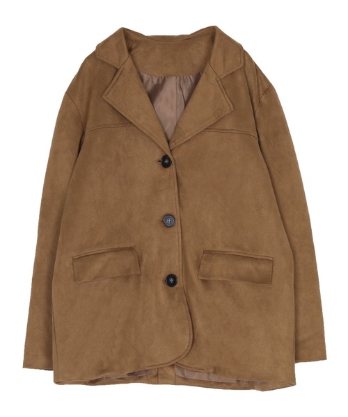 titivate（ティティベイト）の「フェイクスエードジャケット（ミリタリージャケット・レディース・ダークブラウン/ブラウン・L/M）」の15枚目の写真