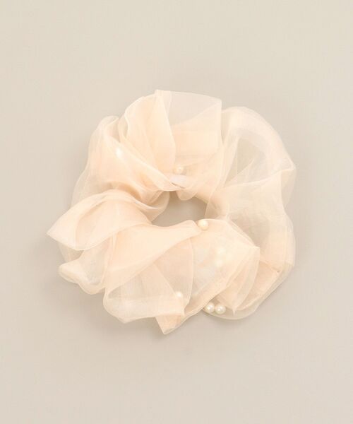 MAJESTIC LEGON（マジェスティックレゴン）の「パールラッピングシュシュ（シュシュ・レディース・ピンク/アイボリー・FREE）」の9枚目の写真