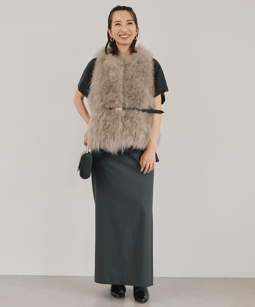美品　VERMEIL par iena　ベスト　ジレ　2021年 大人にちょうど良いきちんと感が手に入る！美シルエットジレ