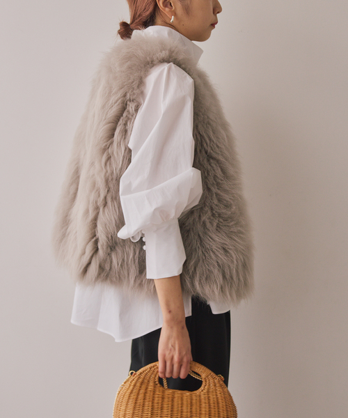 Cashmere Fur gilet（ベスト）｜VERMEIL par iena（ヴェルメイユ