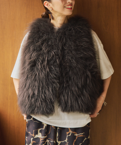 Cashmere Fur gilet（ベスト）｜VERMEIL par iena（ヴェルメイユパー