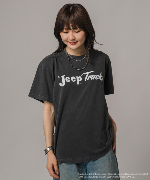 JOINT WORKS(ジョイントワークス)の「GOOD ROCK SPEED/グッドロックスピード ジープTシャツ2(Tシャツ/カットソー・レディース・チャコールグレー・SMALL)」の1枚目の写真