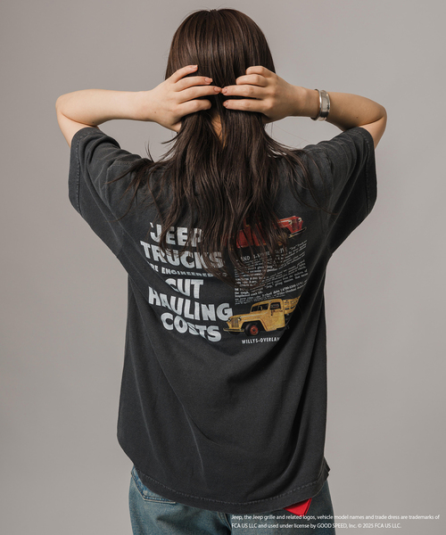 JOINT WORKS(ジョイントワークス)の「GOOD ROCK SPEED/グッドロックスピード ジープTシャツ2(Tシャツ/カットソー・レディース・チャコールグレー・SMALL)」の4枚目の写真