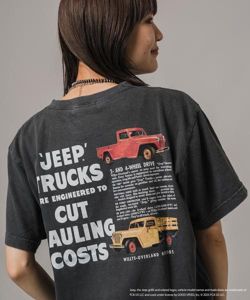JOINT WORKS(ジョイントワークス)の「GOOD ROCK SPEED/グッドロックスピード ジープTシャツ2(Tシャツ/カットソー・レディース・チャコールグレー・SMALL)」の7枚目の写真