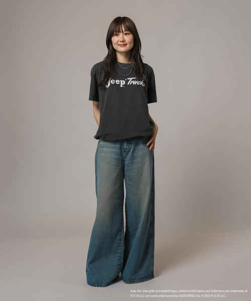 JOINT WORKS(ジョイントワークス)の「GOOD ROCK SPEED/グッドロックスピード ジープTシャツ2(Tシャツ/カットソー・レディース・チャコールグレー・SMALL)」の8枚目の写真