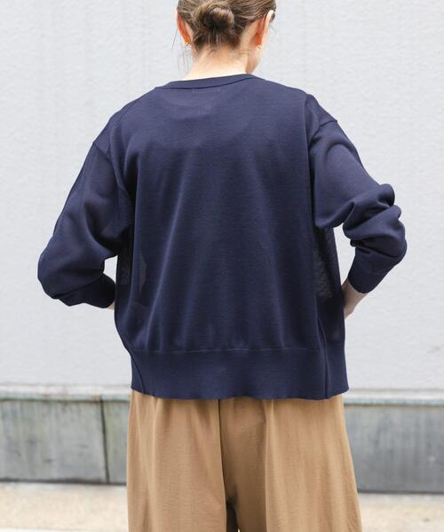 FORK&SPOON（フォークアンドスプーン）の「FORK&SPOON　LEVITAニットカーディガン（カーディガン/ボレロ・レディース・オフホワイト/グリーン/ネイビー・1）」の14枚目の写真