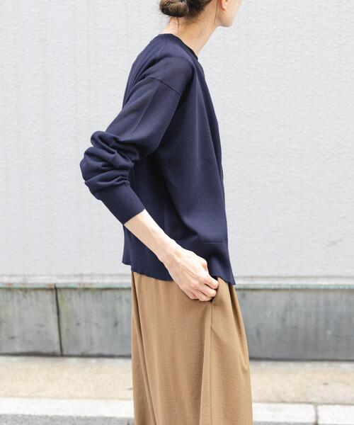 FORK&SPOON（フォークアンドスプーン）の「FORK&SPOON　LEVITAニットカーディガン（カーディガン/ボレロ・レディース・オフホワイト/グリーン/ネイビー・1）」の15枚目の写真