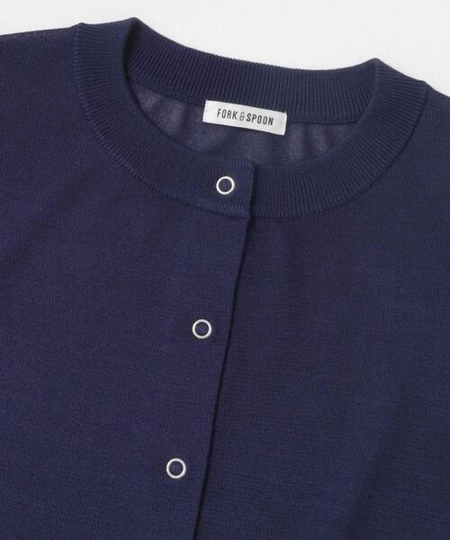 FORK&SPOON（フォークアンドスプーン）の「FORK&SPOON　LEVITAニットカーディガン（カーディガン/ボレロ・レディース・オフホワイト/グリーン/ネイビー・1）」の18枚目の写真