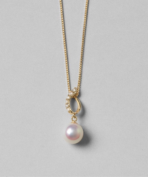 4°Cネックレス　K18PG アコヤパール ダイヤモンド セール】K18 アコヤパール ダイヤモンド ネックレス（ネックレス