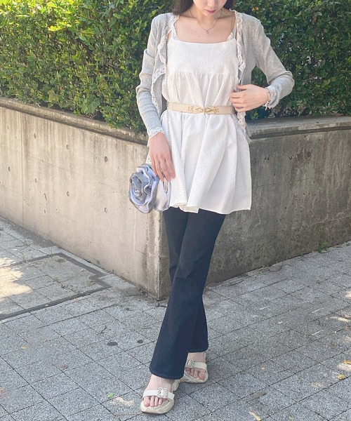 frunco（フランコ）の「ジャガードAラインチュニック（チュニック・レディース・ホワイト/ピンク/ブラック・FREE）」の11枚目の写真