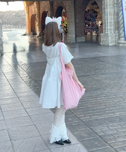 frunco（フランコ）の「ジャガードAラインチュニック（チュニック・レディース・ホワイト/ピンク/ブラック・FREE）」の18枚目の写真