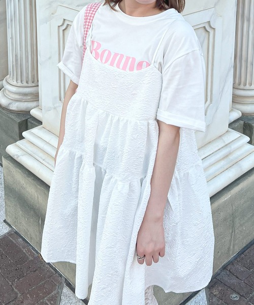 frunco（フランコ）の「ジャガードAラインチュニック（チュニック・レディース・ホワイト/ピンク/ブラック・FREE）」の17枚目の写真