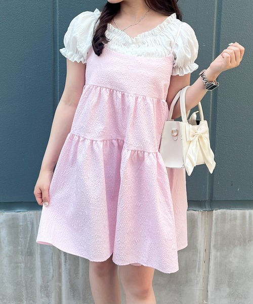 frunco（フランコ）の「ジャガードAラインチュニック（チュニック・レディース・ホワイト/ピンク/ブラック・FREE）」の22枚目の写真