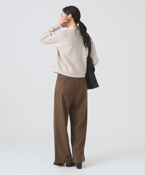 Ray BEAMS（レイビームス）の「ORCIVAL / フリース クルーネック カーディガン（カーディガン/ボレロ・レディース・サックスブルー/グレー/ピンク/ベージュ・2）」の11枚目の写真