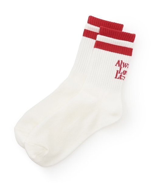 LOVETOXIC(ラブトキシック)の「【LTXC】カブセクルーソックス(ソックス/靴下・キッズ・ホワイト/ブラック/レッド/サックスブルー/モスグリーン・F)」の5枚目の写真