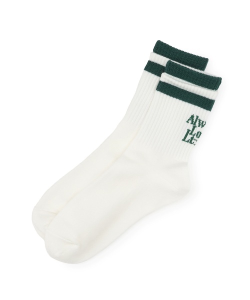 LOVETOXIC(ラブトキシック)の「【LTXC】カブセクルーソックス(ソックス/靴下・キッズ・ホワイト/ブラック/レッド/サックスブルー/モスグリーン・F)」の3枚目の写真