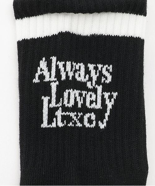 LOVETOXIC(ラブトキシック)の「【LTXC】カブセクルーソックス(ソックス/靴下・キッズ・ホワイト/ブラック/レッド/サックスブルー/モスグリーン・F)」の6枚目の写真