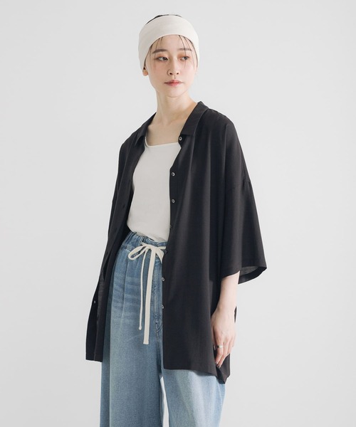 URBAN RESEARCH / アーバンリサーチ ハーフスリーブシアーワイドシャツ ハーフスリーブシアーワイドシャツ｜アーバンリサーチの通販