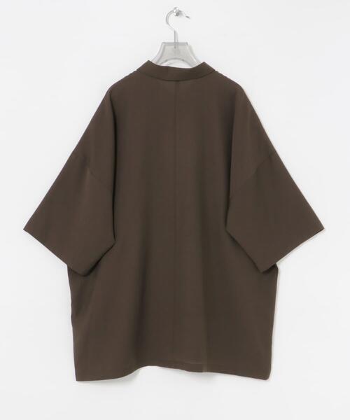 URBAN RESEARCH（アーバンリサーチ）の「ハーフスリーブシアーワイドシャツ（シャツ/ブラウス・レディース・ブラック/オフホワイト/ブラウン・FREE）」の16枚目の写真