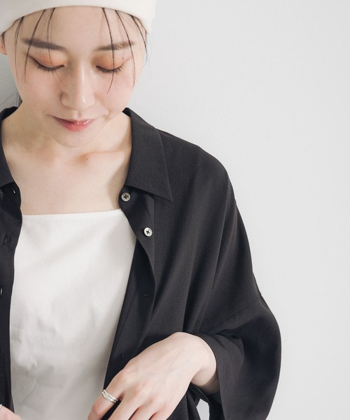 URBAN RESEARCH / アーバンリサーチ ハーフスリーブシアーワイドシャツ ハーフスリーブシアーワイドシャツ（シャツ/ブラウス）｜URBAN