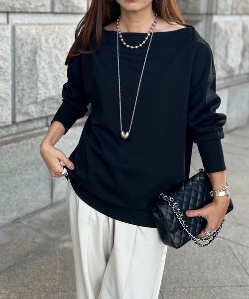 マスタード フード付きニットと黒プリーツスカート MOUSSY | PENCIL ニットスカート (スカート(ロング) ) |SHEL