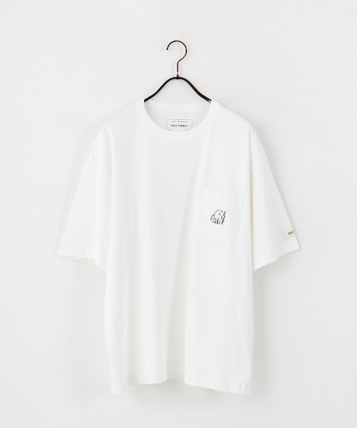 NORDISK（ノルディスク）の「[NORDISK/ノルディスク] 別注 ワンポイント刺繍 ポケットTシャツ（Tシャツ/カットソー・レディース・チャコールグレー/ホワイト/ブラック・48/46/44/50）」の21枚目の写真