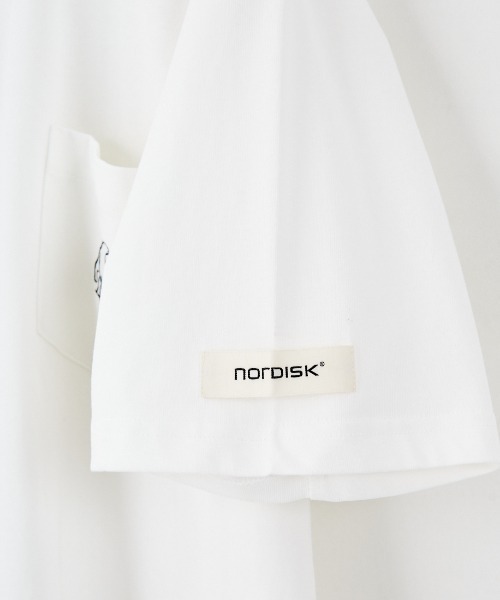 NORDISK（ノルディスク）の「[NORDISK/ノルディスク] 別注 ワンポイント刺繍 ポケットTシャツ（Tシャツ/カットソー・レディース・チャコールグレー/ホワイト/ブラック・48/46/44/50）」の16枚目の写真