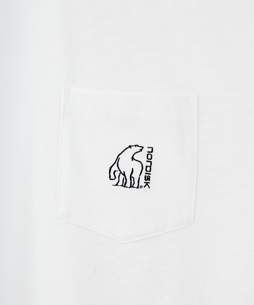 NORDISK（ノルディスク）の「[NORDISK/ノルディスク] 別注 ワンポイント刺繍 ポケットTシャツ（Tシャツ/カットソー・レディース・チャコールグレー/ホワイト/ブラック・48/46/44/50）」の18枚目の写真
