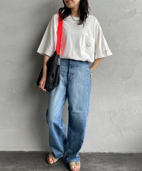 NORDISK（ノルディスク）の「[NORDISK/ノルディスク] 別注 ワンポイント刺繍 ポケットTシャツ（Tシャツ/カットソー・レディース・チャコールグレー/ホワイト/ブラック・48/46/44/50）」の13枚目の写真