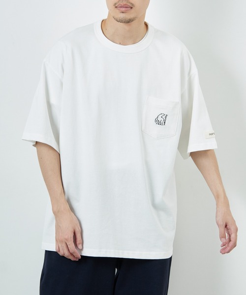 tシャツ 「NORDISK/ノルディスク」 別注 ワンポイント刺繍 ポケットTシャツ レディース メンズ NORDISK/ノルディスク] 別注 ワンポイント刺繍 ポケットTシャツ