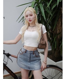 Darich ホワイト Tシャツ ダーリッチ Darich｜ダーリッチのTシャツ/カットソー（ホワイト/白色系