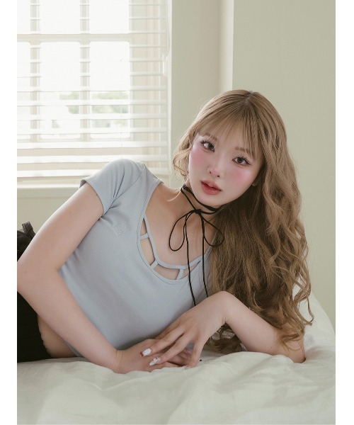 新品タグ付き ダーリッチ バインダーコンパクトTシャツ ブラック バインダーコンパクトTシャツ（Tシャツ/カットソー）｜Darich