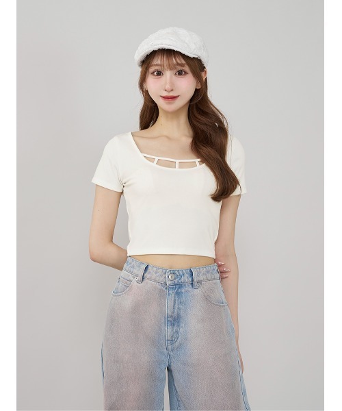 新品タグ付き ダーリッチ バインダーコンパクトTシャツ ブラック バインダーコンパクトTシャツ（Tシャツ/カットソー）｜Darich