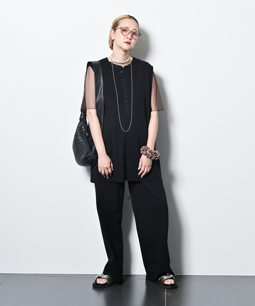 CITY SHOP メッシュトップス ブラック MESH Tシャツ（Tシャツ/カットソー）｜CITYSHOP（シティー