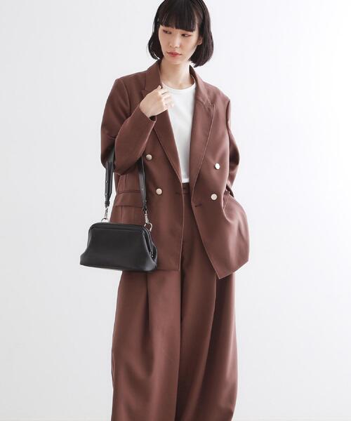 tk.TAKEO KIKUCHI（ティーケータケオキクチ）の「GAMAGUCHIショルダーバッグ（ショルダーバッグ・メンズ・ブラック/ボルドー・00）」の7枚目の写真