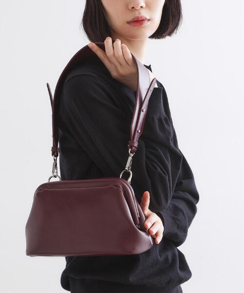 tk.TAKEO KIKUCHI（ティーケータケオキクチ）の「GAMAGUCHIショルダーバッグ（ショルダーバッグ・メンズ・ブラック/ボルドー・00）」の10枚目の写真