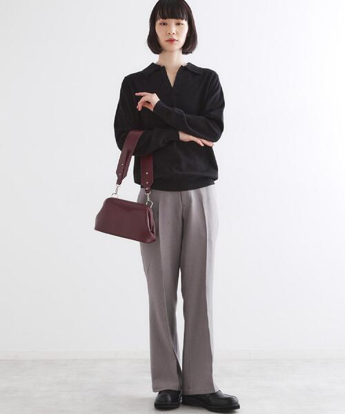 tk.TAKEO KIKUCHI（ティーケータケオキクチ）の「GAMAGUCHIショルダーバッグ（ショルダーバッグ・メンズ・ブラック/ボルドー・00）」の11枚目の写真