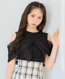 WILLSELECTION | リボンレイヤードカットトップス(Tシャツ/カットソー)