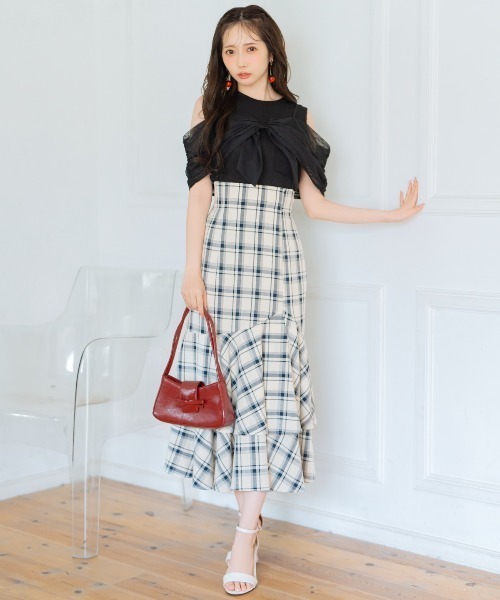 WILLSELECTION（ウィルセレクション）の「リボンレイヤードカットトップス（Tシャツ/カットソー・レディース・ブラック/ピンク/オフホワイト・FREE）」の15枚目の写真