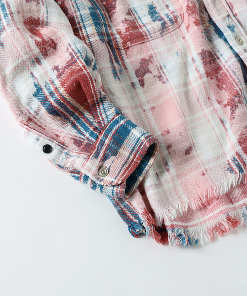 TRISECT2 / ネル ファット クラッシュ チェック シャツ（シャツ