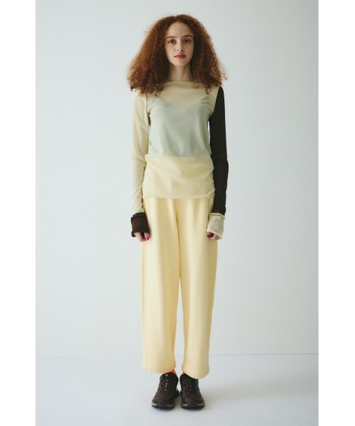 Crew neck mesh inner tops クルーネックメッシュインナー