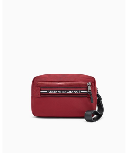 ARMANI EXCHANGE(アルマーニエクスチェンジ)の「【A|X アルマーニ エクスチェンジ】ロゴハンドル ポーチ/セカンドバッグ(ポーチ・メンズ・レッド・FREE)」の2枚目の写真