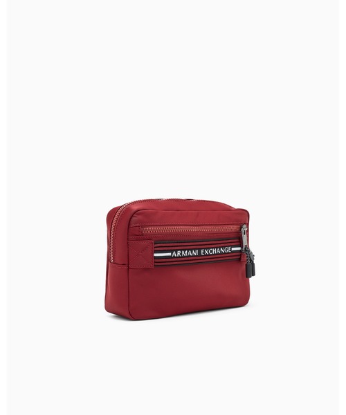 ARMANI EXCHANGE(アルマーニエクスチェンジ)の「【A|X アルマーニ エクスチェンジ】ロゴハンドル ポーチ/セカンドバッグ(ポーチ・メンズ・レッド・FREE)」の3枚目の写真