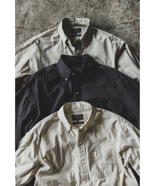 BEAMS PLUS（ビームスプラス）の「グラフ チェック ボタンダウン シャツ クラシック フィット（シャツ/ブラウス・メンズ・ホワイト/ブラック/ライトグレー・S/XL/L/M）」の4枚目の写真