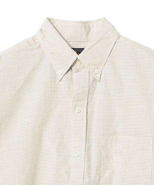 BEAMS PLUS（ビームスプラス）の「グラフ チェック ボタンダウン シャツ クラシック フィット（シャツ/ブラウス・メンズ・ホワイト/ブラック/ライトグレー・S/XL/L/M）」の9枚目の写真