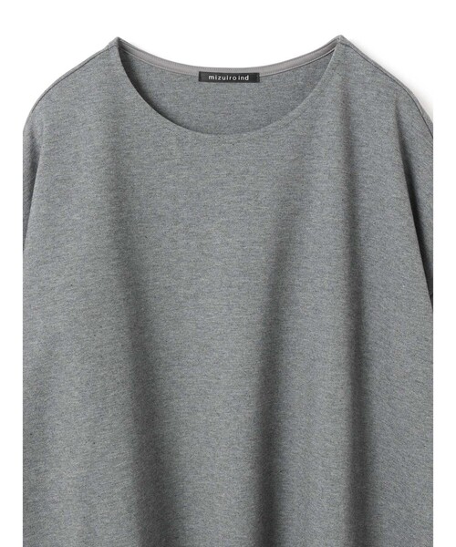 mizuiroind（ミズイロインド）の「mizuiro ind クルーネックコクーンプルオーバー（Tシャツ/カットソー・レディース・ネイビー/ベージュ/オフホワイト/グレー/ブラック/ライトグレー・FREE）」の21枚目の写真