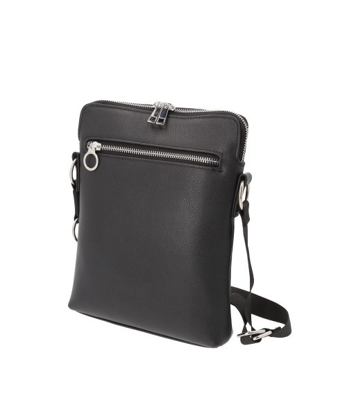 Rename（リネーム）の「Rename 本革 リングジップ ショルダーバッグ（ショルダーバッグ・レディース・ブラック・FREE）」の4枚目の写真