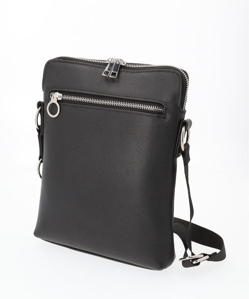 Rename（リネーム）の「Rename 本革 リングジップ ショルダーバッグ（ショルダーバッグ・レディース・ブラック・FREE）」の9枚目の写真