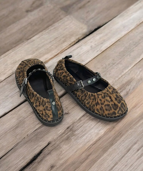 ASH(アッシュ)の「アッシュ【OSAKA】メリージェーンフラットシューズ ベルトパンプス バレエシューズ 1.5cmヒール(パンプス・レディース・レオパード・37/36/39/38)」の9枚目の写真